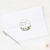 Sticker Rond Feuillage de verdure Eucalyptus (Enveloppe)