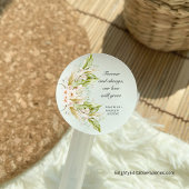 Sticker Rond Feuillage Lumineux Tropical Herbe de la Pampa