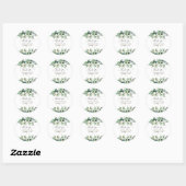 Sticker Rond Feuillage rustique Eucalyptus Blue Gum Merci (Feuille)