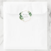 Sticker Rond Feuillage Tropical Varie Merci (Sac)