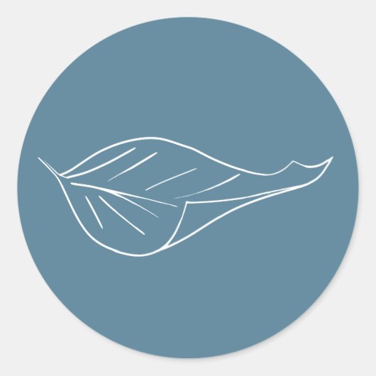 Sticker Rond feuille (Devant)