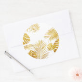 Sticker Rond Feuille 10 (Enveloppe)