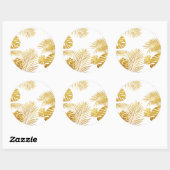 Sticker Rond Feuille 10 (Feuille)
