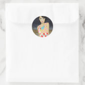 Sticker Rond Feuille autocollante 2H (Sac)