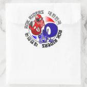 Sticker Rond Feuille autocollante ROK Riders (Sac)