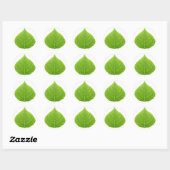 Sticker Rond Feuille d'Aspen vert #11 (Feuille)