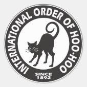 Sticker Rond Feuille d'autocollant de logo rond (Devant)