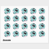 Sticker Rond Feuille d'autocollant de Piggies parfaites (Feuille)
