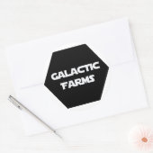 Sticker Rond Feuille d'autocollant Galactique Farms (Enveloppe)