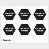 Sticker Rond Feuille d'autocollant Galactique Farms (Feuille)