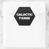 Sticker Rond Feuille d'autocollant Galactique Farms (Sac)