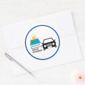 Sticker Rond Feuille d'autocollant solaire (Enveloppe)