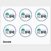 Sticker Rond Feuille d'autocollant solaire (Feuille)