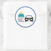 Sticker Rond Feuille d'autocollant solaire (Sac)