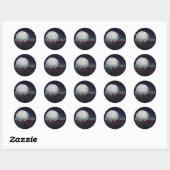 Sticker Rond Feuille d'autocollant "Werewolves Bite" (Feuille)