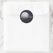 Sticker Rond Feuille d'autocollant "Werewolves Bite" (Sac)