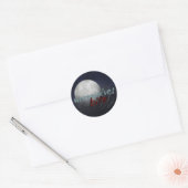 Sticker Rond Feuille d'autocollant "Werewolves Bite" (Enveloppe)
