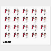 Sticker Rond Feuille d'autocollants Karate Boy (Feuille)