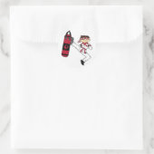 Sticker Rond Feuille d'autocollants Karate Boy (Sac)