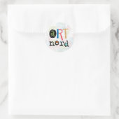 Sticker Rond Feuille d'autocollants Nerd d'art (Sac)