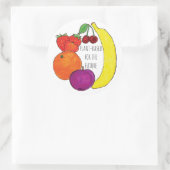 Sticker Rond Feuille d'autocollants plante pour l'avenir (Sac)