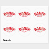 Sticker Rond Feuille de Banff (Feuille)