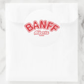 Sticker Rond Feuille de Banff (Sac)