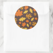 Sticker Rond Feuille de chute (Sac)