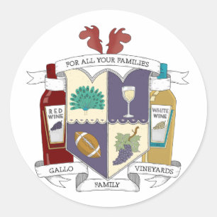 Sticker Rond Feuille d'étiquette ronde