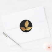 Sticker Rond Feuille d'or (Enveloppe)