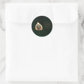 Sticker Rond Feuille d'or (Sac)