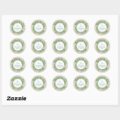 Sticker Rond Feuille mignons - thème moteur du train (Feuille)