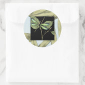 Sticker Rond Feuilles à l'instigation de la libellule par Jenni (Sac)