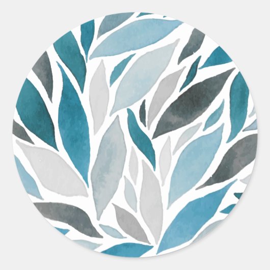 Sticker Rond feuilles d'arbre (Devant)