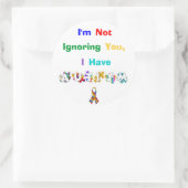 Sticker Rond Feuilles d'autocollants "Autism Rainbow" (Sac)