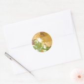Sticker Rond Feuilles d'automne (Enveloppe)