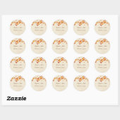 Sticker Rond Feuilles d'automne (Feuille)