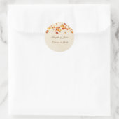 Sticker Rond Feuilles d'automne (Sac)