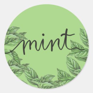 Sticker Rond Feuilles de la monnaie