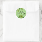 Sticker Rond feuilles de persil (Sac)