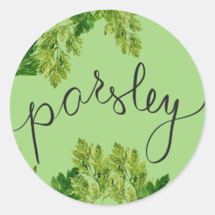 Sticker Rond feuilles de persil