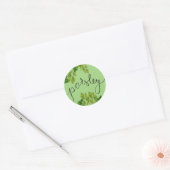 Sticker Rond feuilles de persil (Enveloppe)