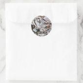 STICKER ROND FEUILLES D'HIVER (Sac)