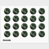 Sticker Rond Feuilles forestiers (Feuille)