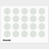 Sticker Rond Feuilles verts (Feuille)