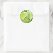 Sticker Rond Feuilles verts dans l'arbre (Sac)