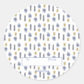 Sticker Rond Feuillet d'autocollant de Holiday Presents2 - ense (Devant)