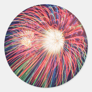 Sticker Rond Feux d'artifice