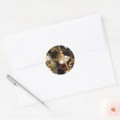 Sticker Rond Feux de Noël Glaskugelen (Enveloppe)