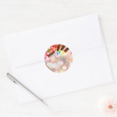 Sticker Rond Feux scintillants multicolores (Enveloppe)